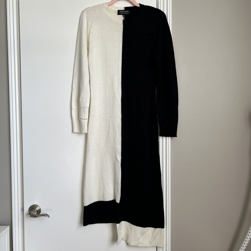 Front Row By Sarah & Goldy Size S Women Ivory Casual Dress EXCELLENT